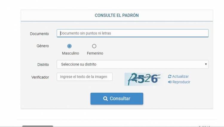Los padrones ya están disponibles para las Paso